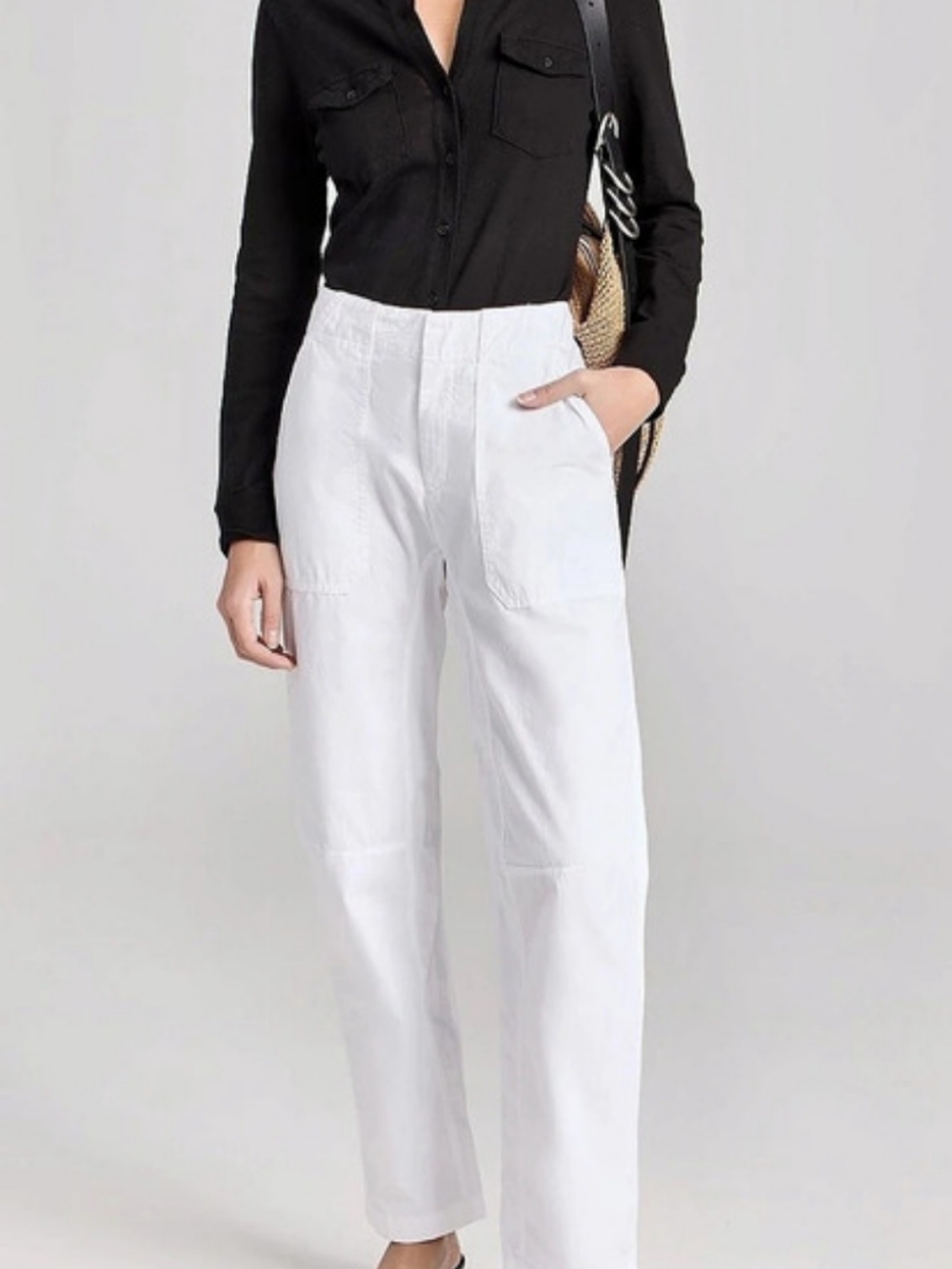 rag & bone Leyton Full Length Pants White Size 2